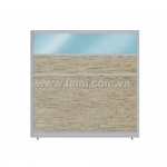 Vách ngăn gỗ - gỗ - kính 32mm - có hộp điện- màu PO